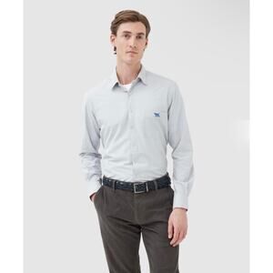 Rodd & Gunn Glenbrook Shirt XS Ash Italian Fabric Cotton Lyocell NWT $148
